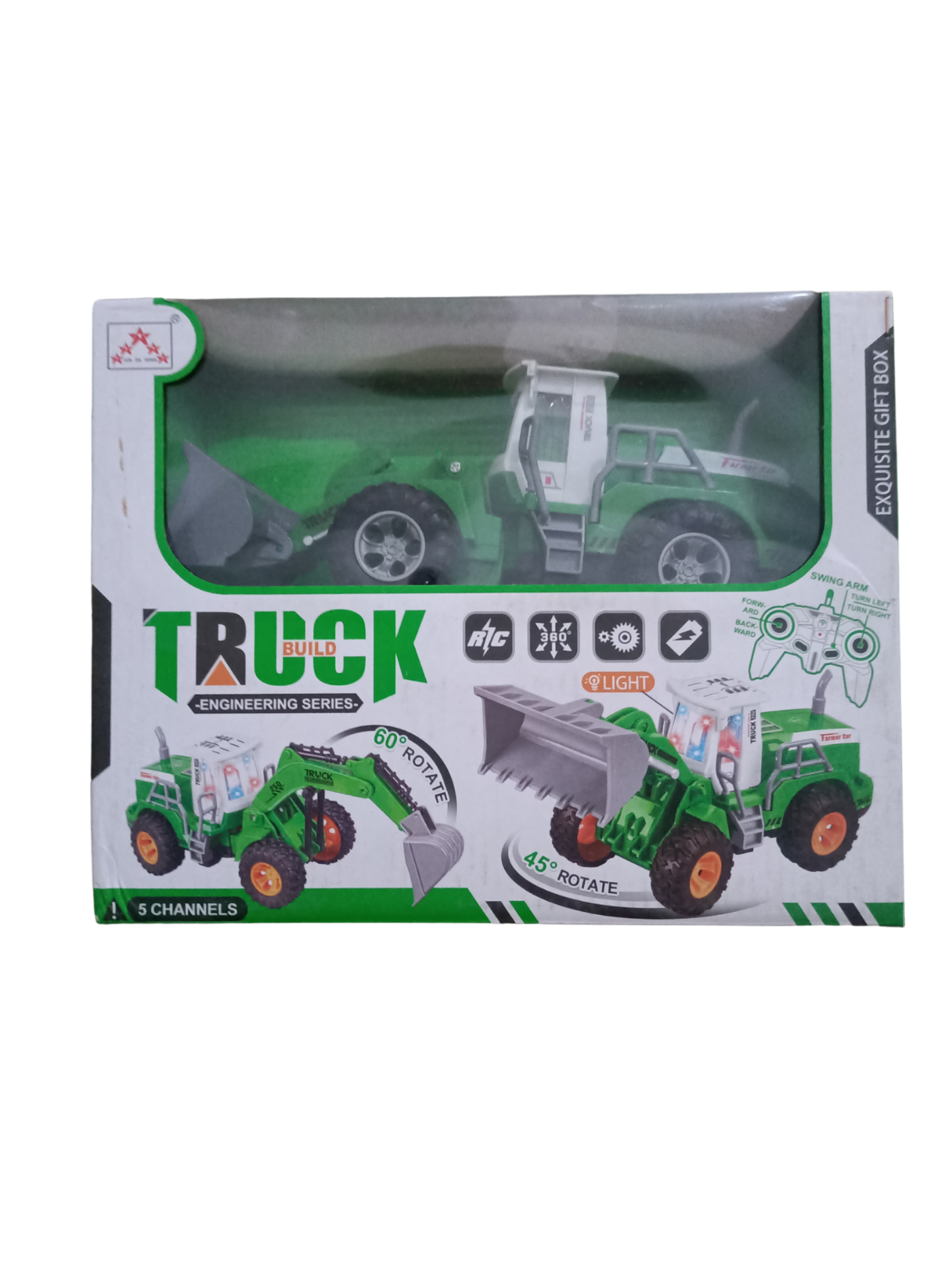 uzaktan belden kırmalı kepçe yeşil