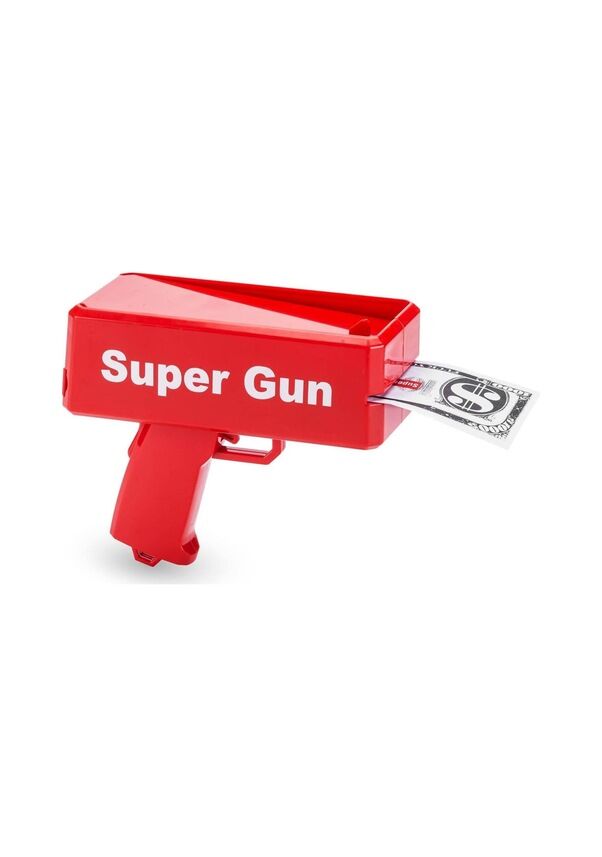 Super Money Gun Para Saçma Tabancası Kırmızı