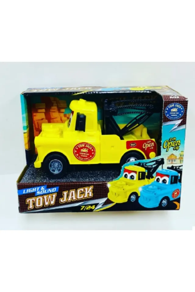 Şimşek Mcqueen Araba Pilli Işıklı Tow Jack