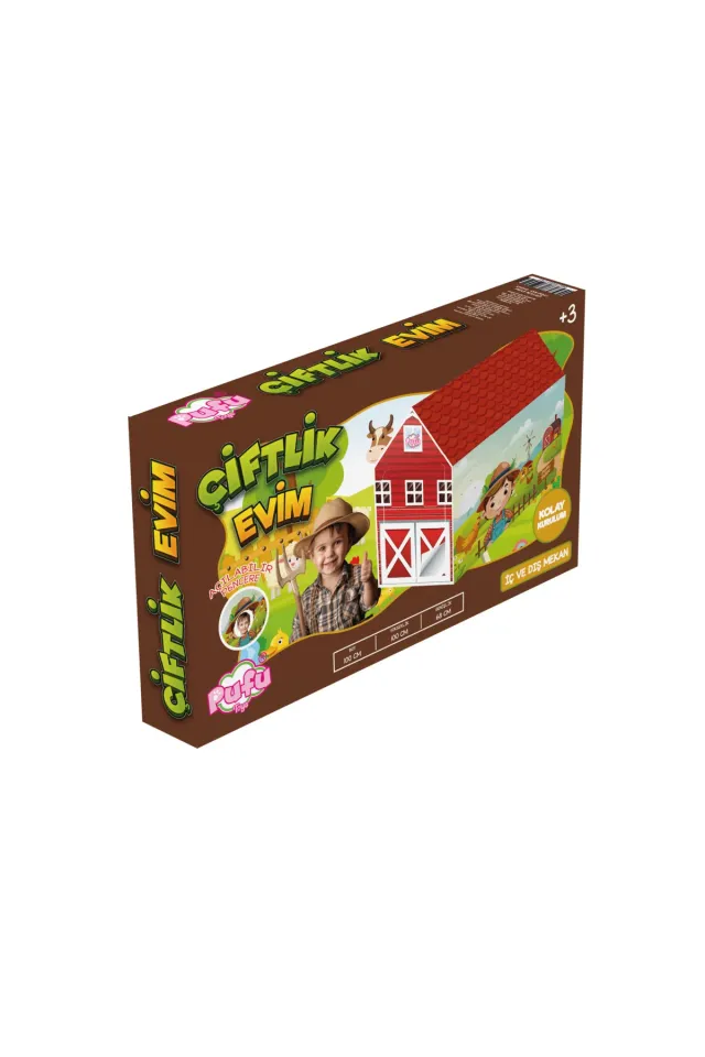 Pufu Toys Çiftlik Evi Oyun Çadırı 100x68cm