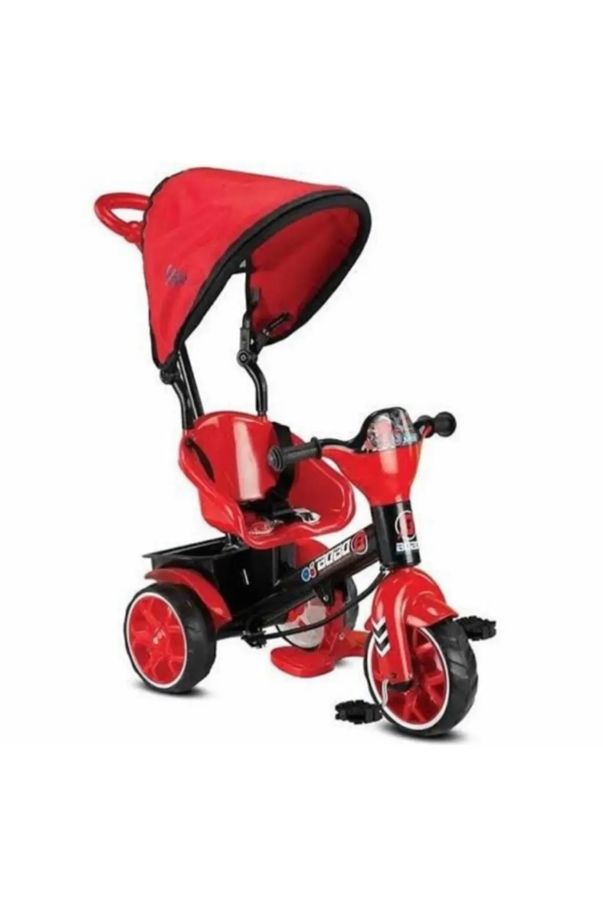 Babyhope Bobo Speed Tenteli Üçteker Itmeli Gezi Bisiklet Ebeveyn Kontrollü Bebek Bisikleti