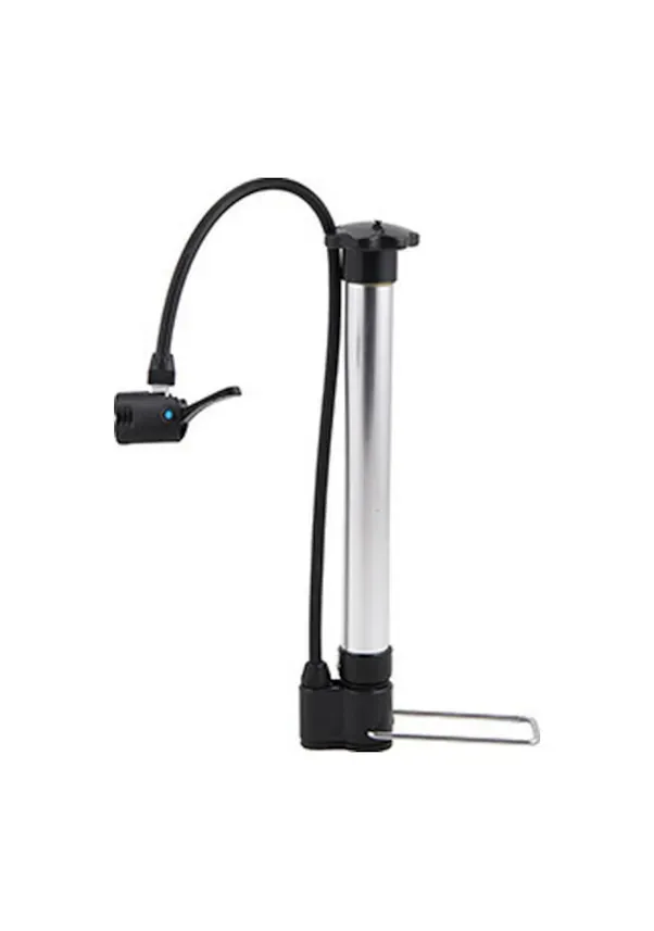 Alüminyum Kısa Katlanır Ayaklı Bisiklet Pompası 32 CM Gri