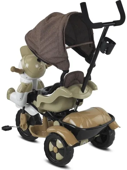 Babyhope Yupi Triycle Üç Tekerlekli Lüks Bisiklet Kahverengi