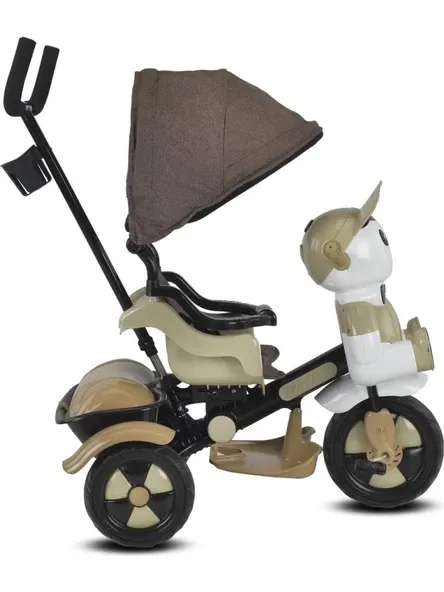 Babyhope Yupi Triycle Üç Tekerlekli Lüks Bisiklet Kahverengi