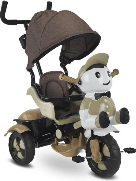 Babyhope Yupi Triycle Üç Tekerlekli Lüks Bisiklet Kahverengi