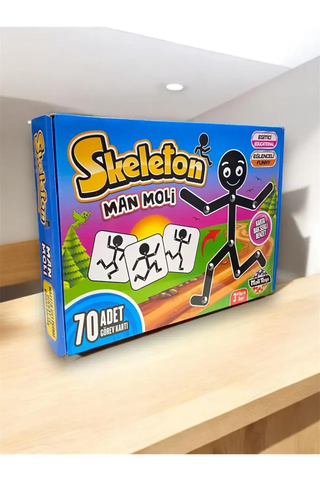 Çöp Adam Skeleton Man Moli Kutu Oyunu Hafıza Dikkat Ve Beceri Oyunu Montessori Eğitici Oyuncak