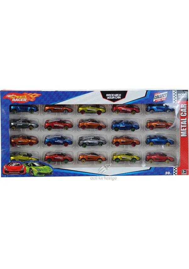Speed Racer Metal Oyuncak Araba Seti 20'Li