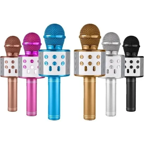 Sihirli Bluetooth Karaoke Mikrofon Usb Kart Girişi