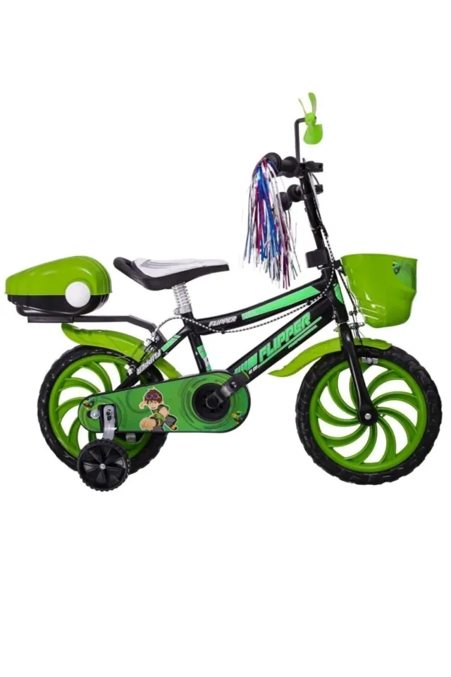 Flipper 15 Jant Yeşil/kız/erkek/şişme Teker Çocuk Bisikleti
