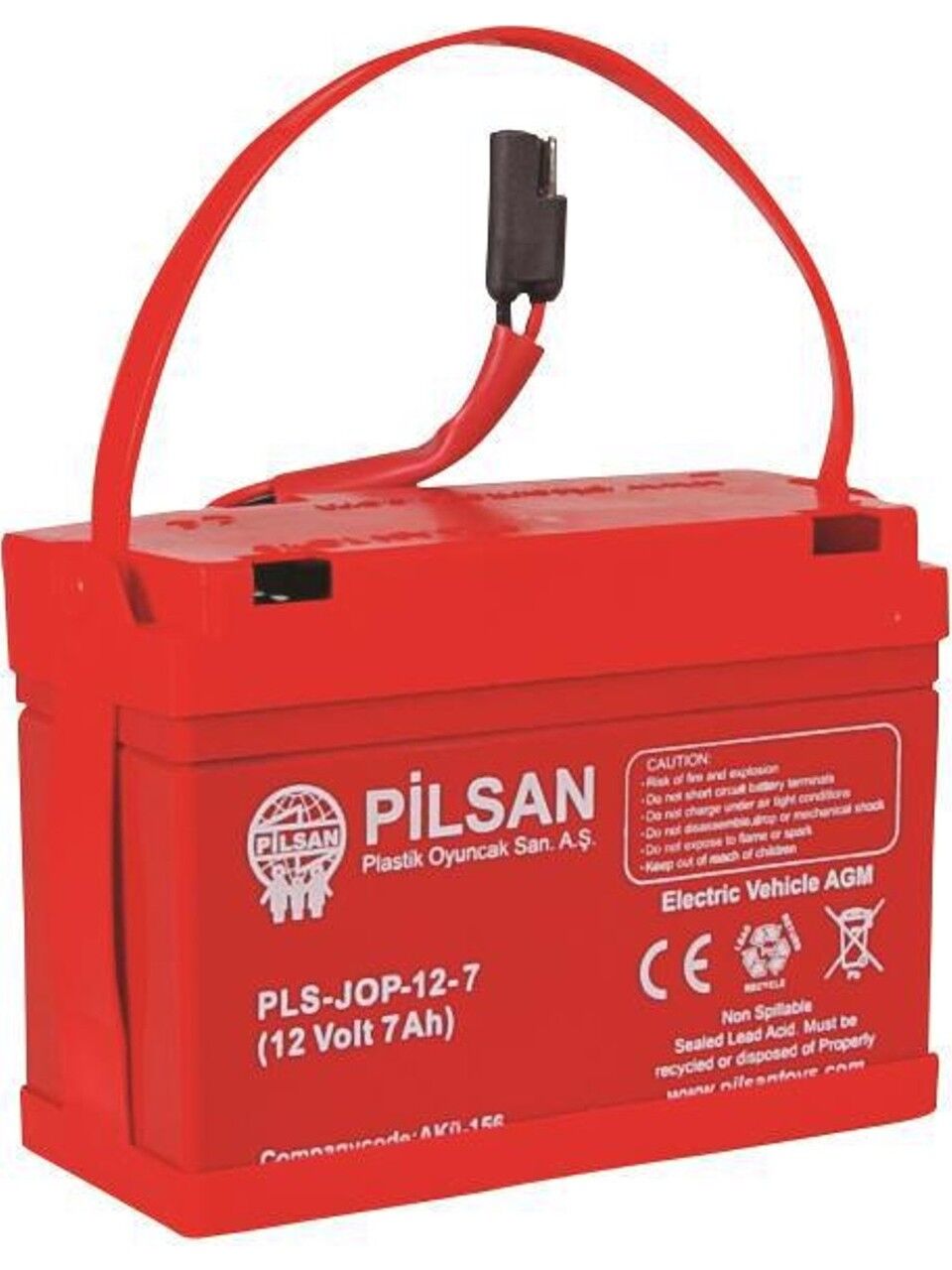 Pilsan Pilsan 12 Volt 7 Amper Akü Kısa Kablo Pilsan 12V 7AH